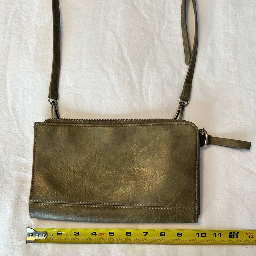 Super cute olive green color cross body bag